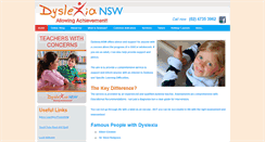 Desktop Screenshot of dyslexia-nsw.com.au