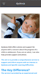Mobile Screenshot of dyslexia-nsw.com.au